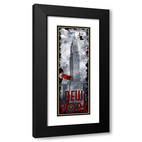 NYC Chrysler Building Black Modern Wood Framed Art Print with Double Matting by Hogan, Melody