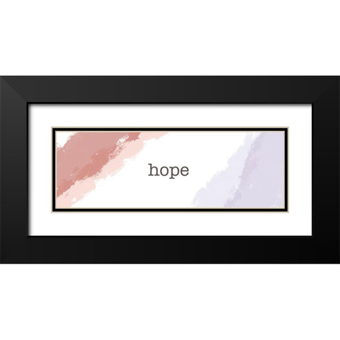 Desert Hope Black Modern Wood Framed Art Print with Double Matting by Hogan, Melody