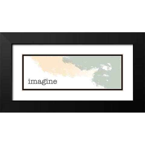 Desert Imagine Black Modern Wood Framed Art Print with Double Matting by Hogan, Melody