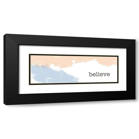 Desert Believe Black Modern Wood Framed Art Print with Double Matting by Hogan, Melody