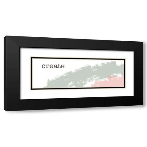 Desert Create Black Modern Wood Framed Art Print with Double Matting by Hogan, Melody