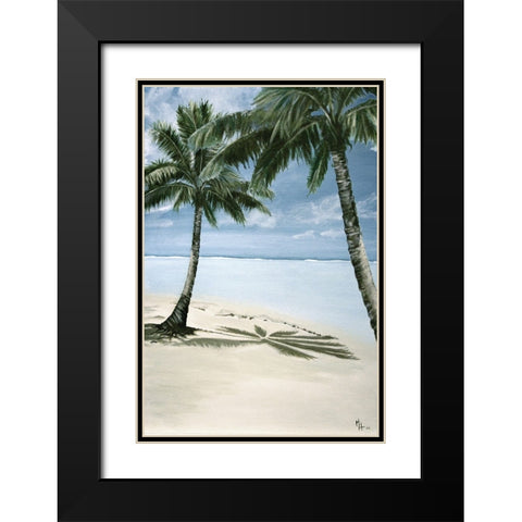 Solitude Paradise 1 Black Modern Wood Framed Art Print with Double Matting by Hogan, Melody