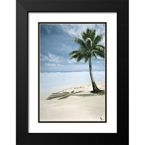 Solitude Paradise 2 Black Modern Wood Framed Art Print with Double Matting by Hogan, Melody