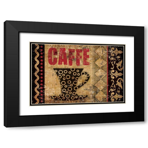 Caffe Fabuloso 2 Black Modern Wood Framed Art Print with Double Matting by Hogan, Melody