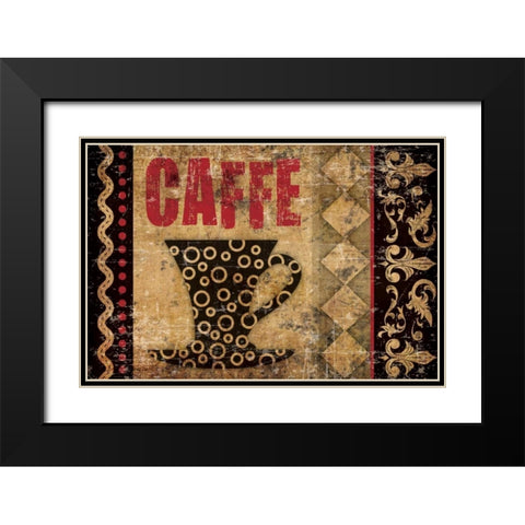 Caffe Fabuloso 2 Black Modern Wood Framed Art Print with Double Matting by Hogan, Melody