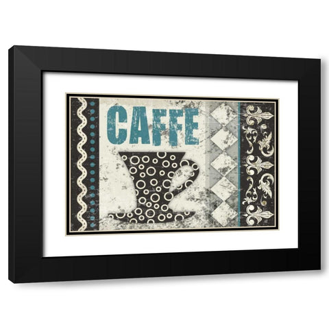 Caffe Fabuloso Black Modern Wood Framed Art Print with Double Matting by Hogan, Melody
