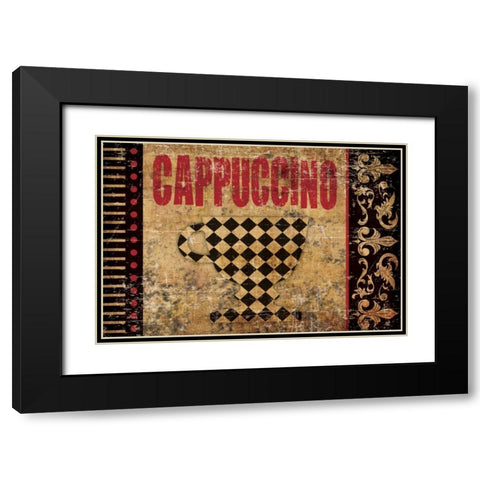 Cappuccino Fantastico 2 Black Modern Wood Framed Art Print with Double Matting by Hogan, Melody