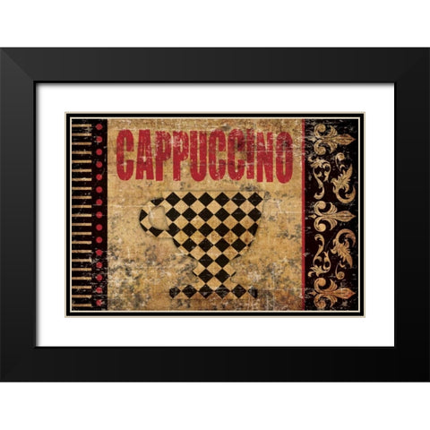 Cappuccino Fantastico 2 Black Modern Wood Framed Art Print with Double Matting by Hogan, Melody