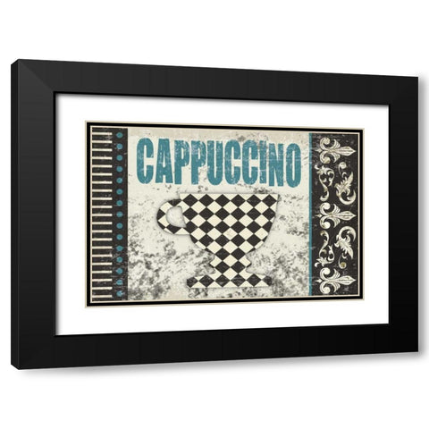 Cappuccino Fantastico Black Modern Wood Framed Art Print with Double Matting by Hogan, Melody