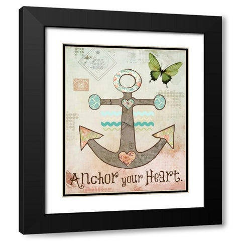 Vintage Sea 3 Black Modern Wood Framed Art Print with Double Matting by Hogan, Melody