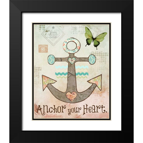 Vintage Sea 3 Black Modern Wood Framed Art Print with Double Matting by Hogan, Melody