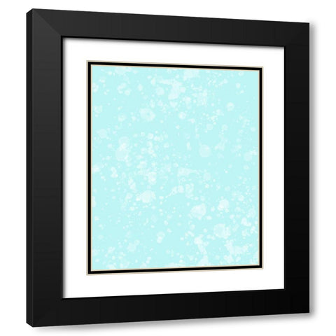 Whimsical Bubbles Black Modern Wood Framed Art Print with Double Matting by Hogan, Melody