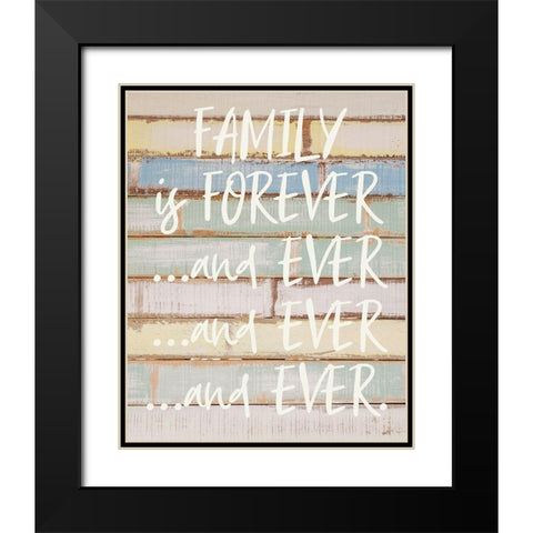 Funny Family 3 Black Modern Wood Framed Art Print with Double Matting by Hogan, Melody