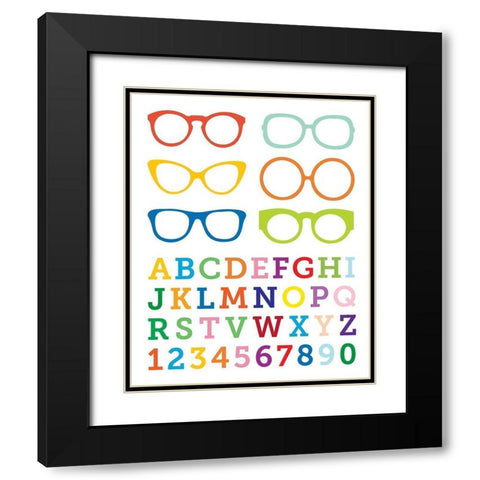 Serious Reading 2 Black Modern Wood Framed Art Print with Double Matting by Hogan, Melody