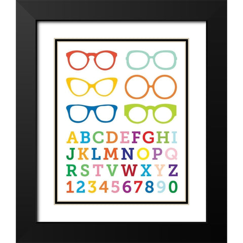 Serious Reading 2 Black Modern Wood Framed Art Print with Double Matting by Hogan, Melody