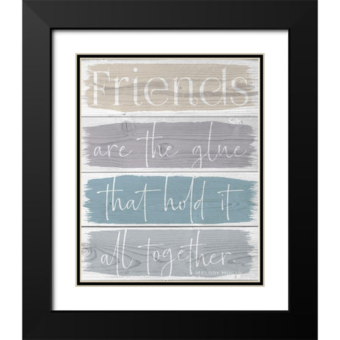 Spring Friends 1 Black Modern Wood Framed Art Print with Double Matting by Hogan, Melody