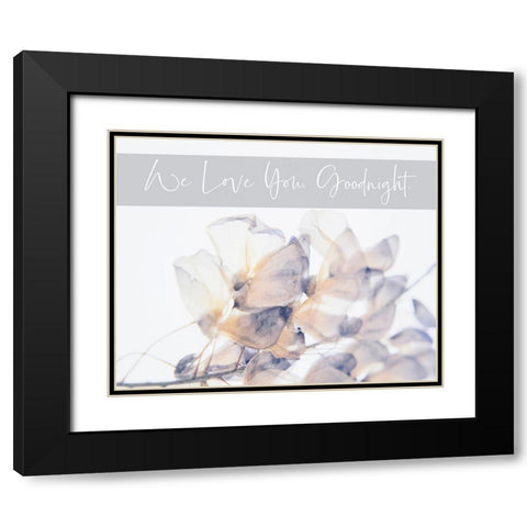 Baby Floral 8 Black Modern Wood Framed Art Print with Double Matting by Hogan, Melody