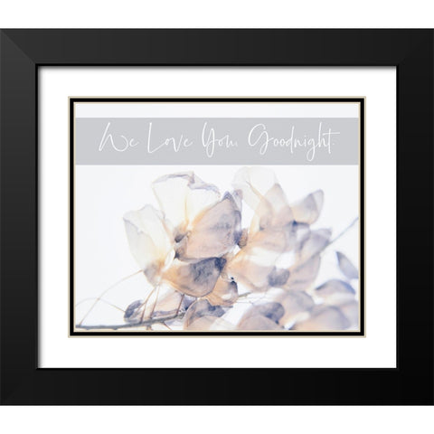 Baby Floral 8 Black Modern Wood Framed Art Print with Double Matting by Hogan, Melody