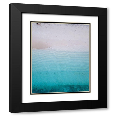 By the Sea 1 Black Modern Wood Framed Art Print with Double Matting by Hogan, Melody