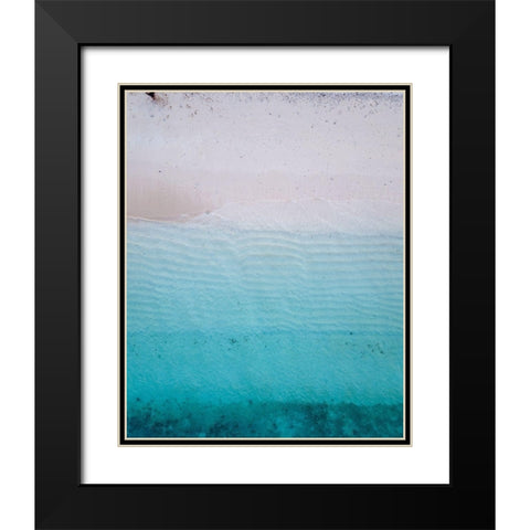 By the Sea 1 Black Modern Wood Framed Art Print with Double Matting by Hogan, Melody