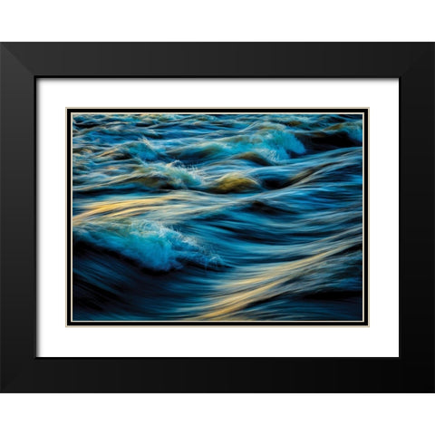 By the Sea 4 Black Modern Wood Framed Art Print with Double Matting by Hogan, Melody
