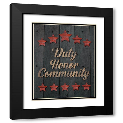 Firefighter 02 Black Modern Wood Framed Art Print with Double Matting by Hogan, Melody