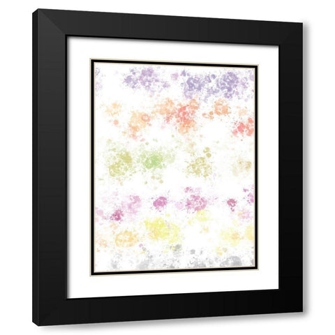 Mood Boost Splatter Black Modern Wood Framed Art Print with Double Matting by Hogan, Melody