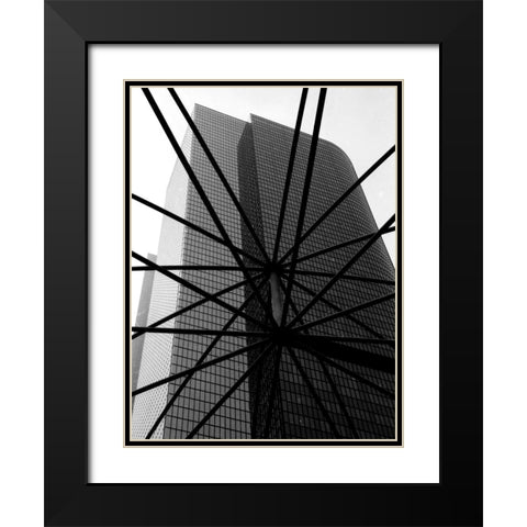 Tower Web 24 Black Modern Wood Framed Art Print with Double Matting by Joseph, Michael