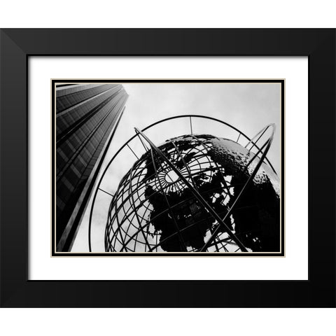 Concrete Planet 37 Black Modern Wood Framed Art Print with Double Matting by Joseph, Michael
