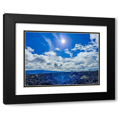 Cool Reflections At Mauna Loa Black Modern Wood Framed Art Print with Double Matting by Nebula, Melissa