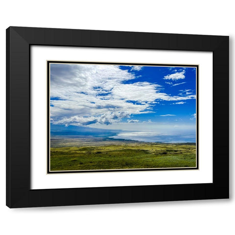 Kohala Coastline Black Modern Wood Framed Art Print with Double Matting by Nebula, Melissa