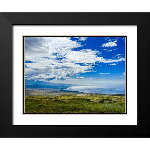 Kohala Coastline Black Modern Wood Framed Art Print with Double Matting by Nebula, Melissa