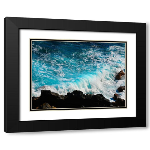 Mystic Ocean 1 Black Modern Wood Framed Art Print with Double Matting by Nebula, Melissa