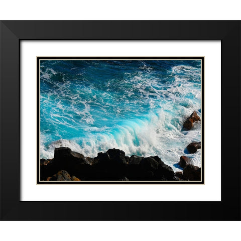 Mystic Ocean 1 Black Modern Wood Framed Art Print with Double Matting by Nebula, Melissa