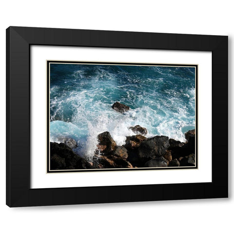 Mystic Ocean 2 Black Modern Wood Framed Art Print with Double Matting by Nebula, Melissa