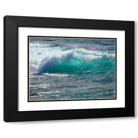 Shoreline 1 Black Modern Wood Framed Art Print with Double Matting by Nebula, Melissa