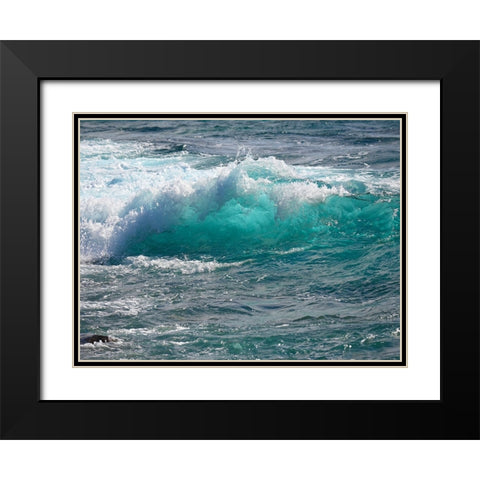 Shoreline 1 Black Modern Wood Framed Art Print with Double Matting by Nebula, Melissa