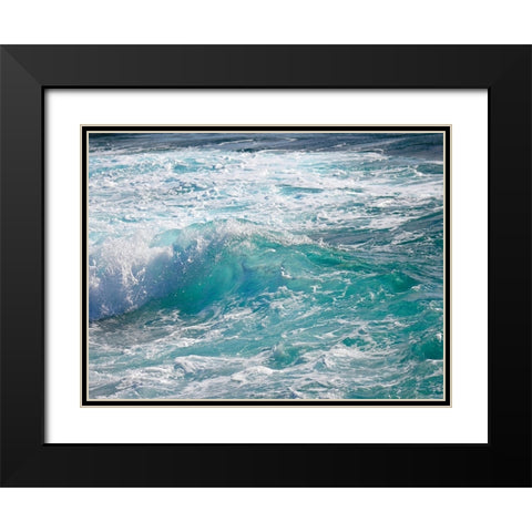 Shoreline 2 Black Modern Wood Framed Art Print with Double Matting by Nebula, Melissa