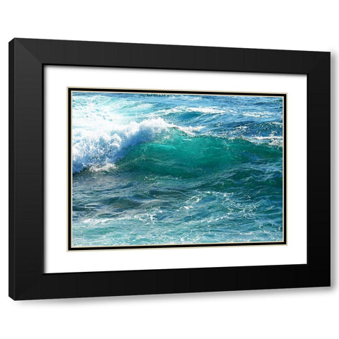 Shoreline 3 Black Modern Wood Framed Art Print with Double Matting by Nebula, Melissa