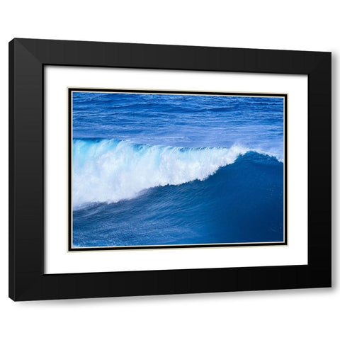 Tidal Ease Black Modern Wood Framed Art Print with Double Matting by Nebula, Melissa