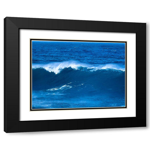 Aqua Juice Black Modern Wood Framed Art Print with Double Matting by Nebula, Melissa