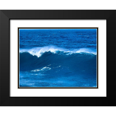 Aqua Juice Black Modern Wood Framed Art Print with Double Matting by Nebula, Melissa