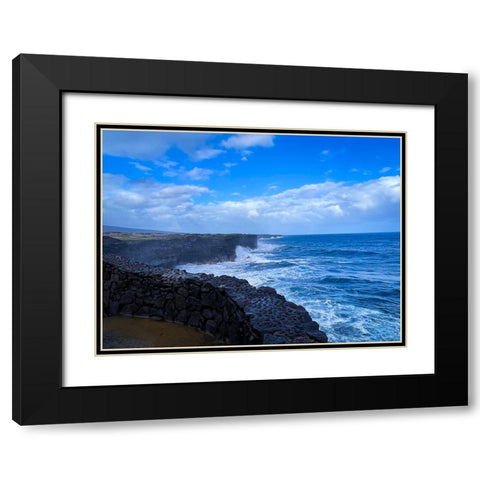 Pacific Crest Black Modern Wood Framed Art Print with Double Matting by Nebula, Melissa