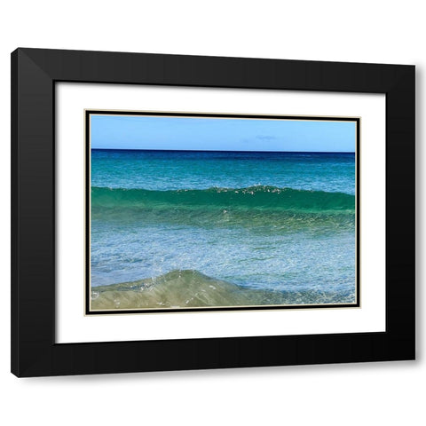 Gentle Clarity Black Modern Wood Framed Art Print with Double Matting by Nebula, Melissa