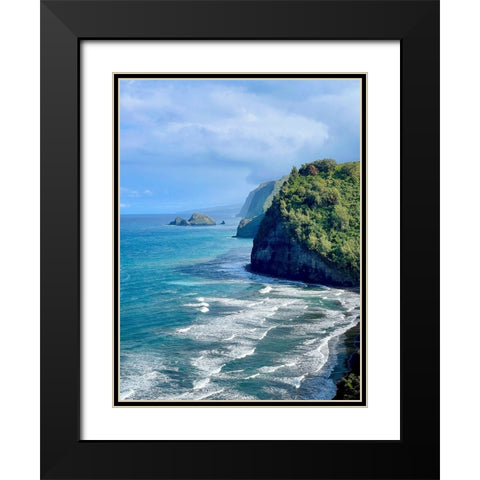 Pololu Black Modern Wood Framed Art Print with Double Matting by Nebula, Melissa