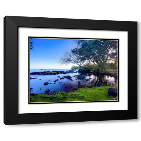 Still Of The Morning Black Modern Wood Framed Art Print with Double Matting by Nebula, Melissa