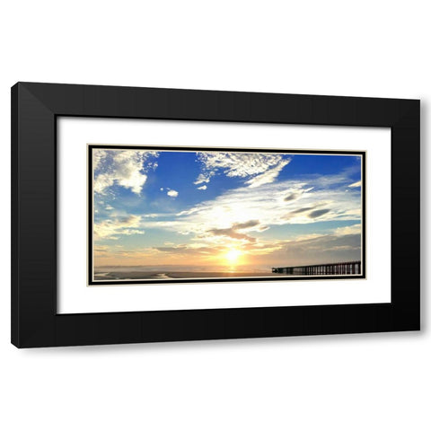 Beach Stroll 1 Black Modern Wood Framed Art Print with Double Matting by Prime, Marcus