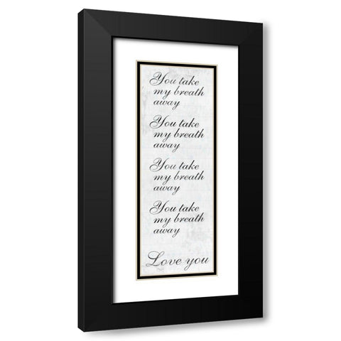 Taken Breath Black Modern Wood Framed Art Print with Double Matting by Prime, Marcus