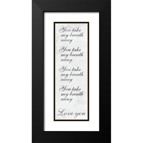 Taken Breath Black Modern Wood Framed Art Print with Double Matting by Prime, Marcus