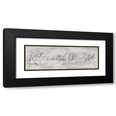 Relax and Unwind Black Modern Wood Framed Art Print with Double Matting by Prime, Marcus